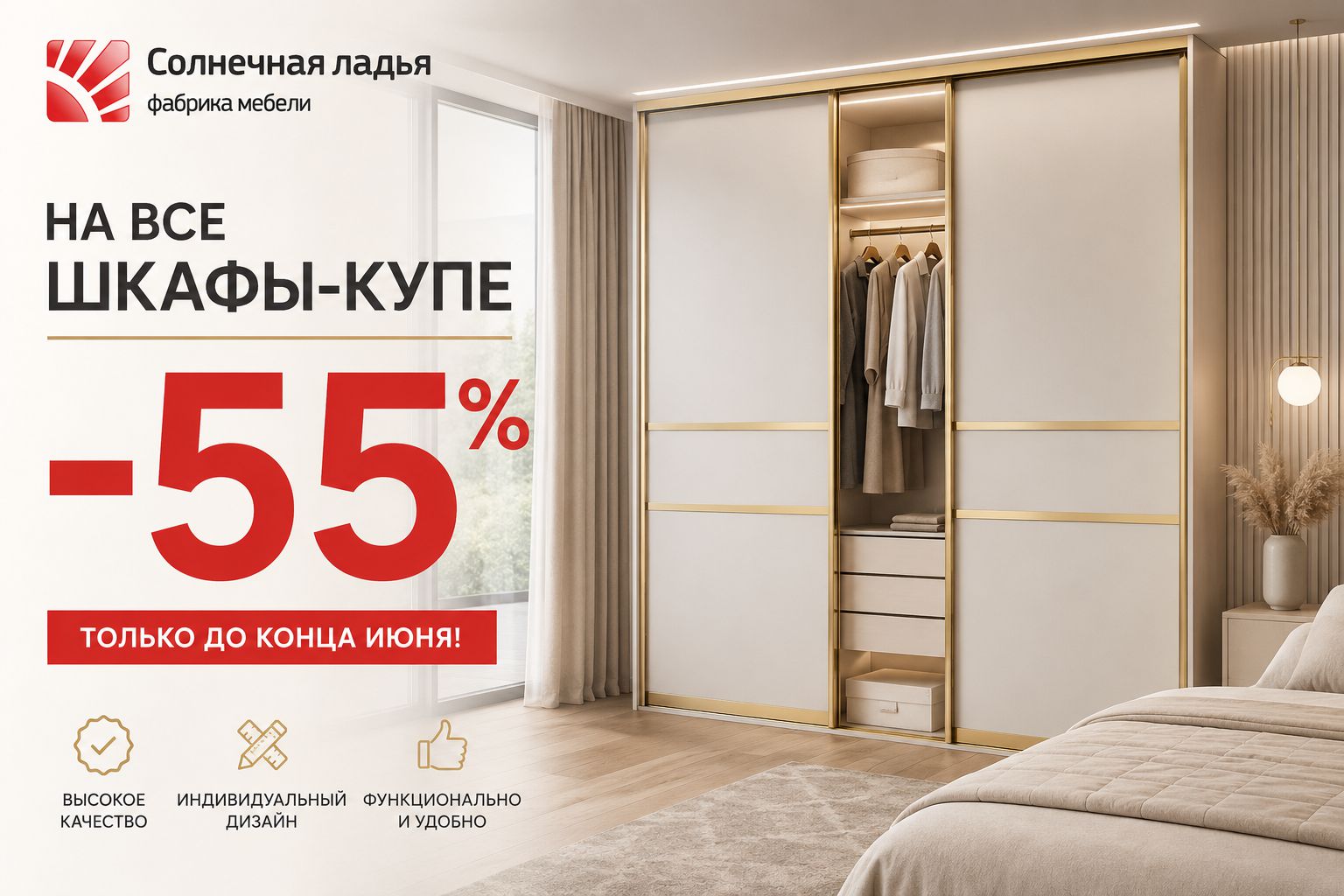 Скидка на шкафы купе