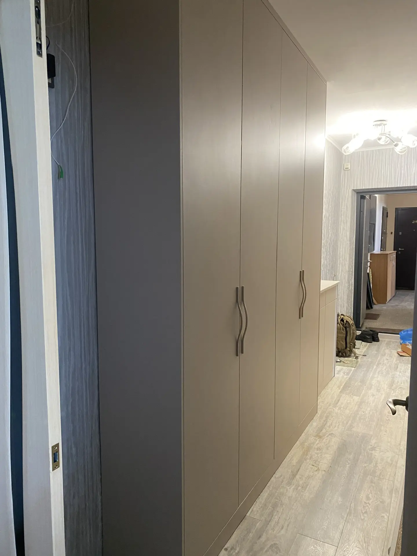 Распашной шкаф и обувница в прихожую