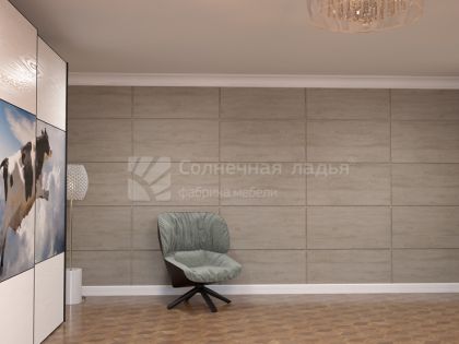 Стеновые панели «Вязь» в цвете «папирус»